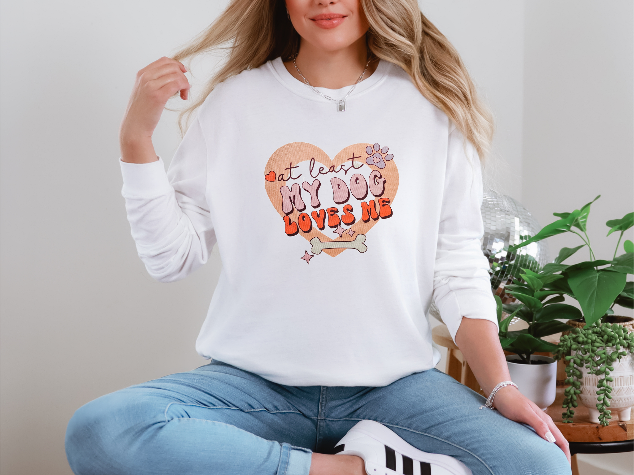 'At least My Dog Loves Me' T-Shirt for Women