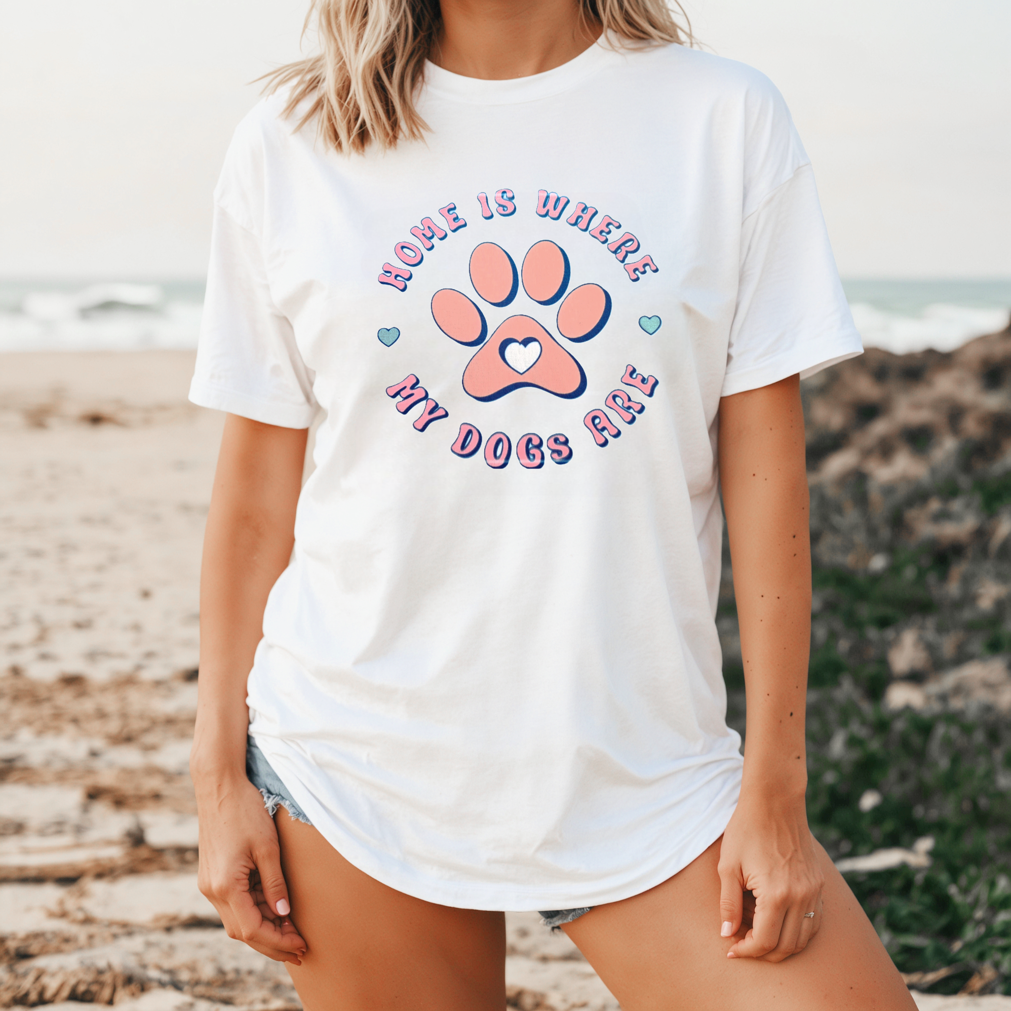 'Home Is Where the Dog Is' T-Shirt for Women