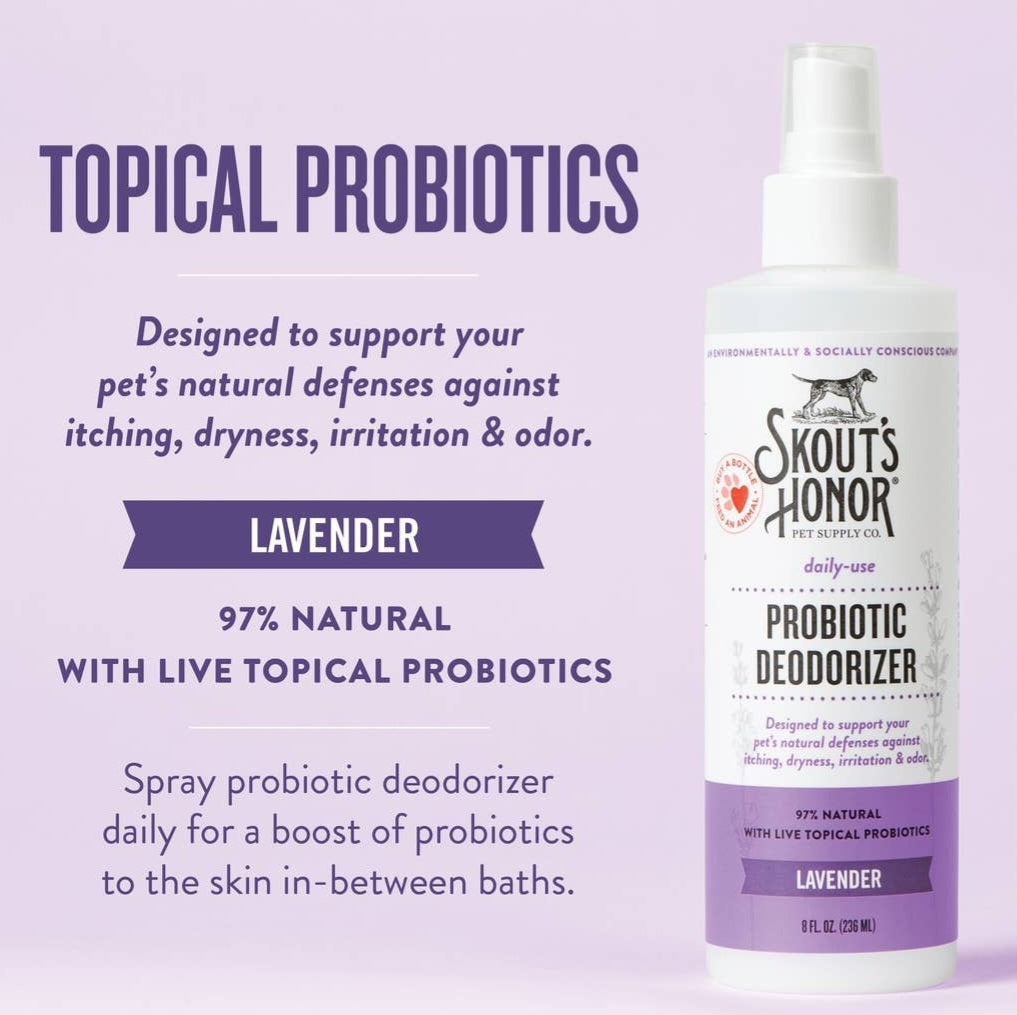 Skout's Honor Probiotic Daily Use Deodorizer Lavender 8 oz