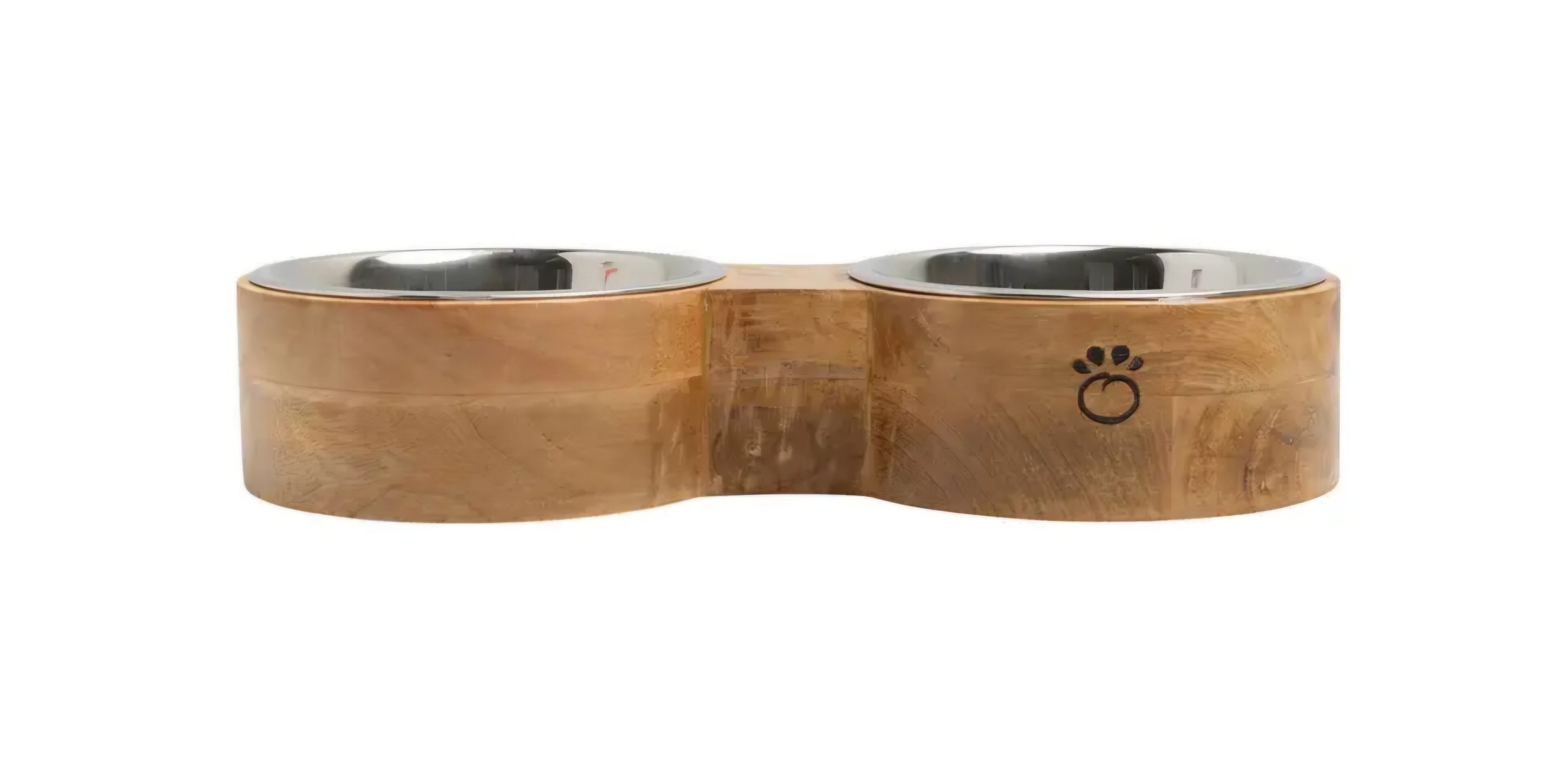 GF Pet Mango Wood Dog Bowl Double
