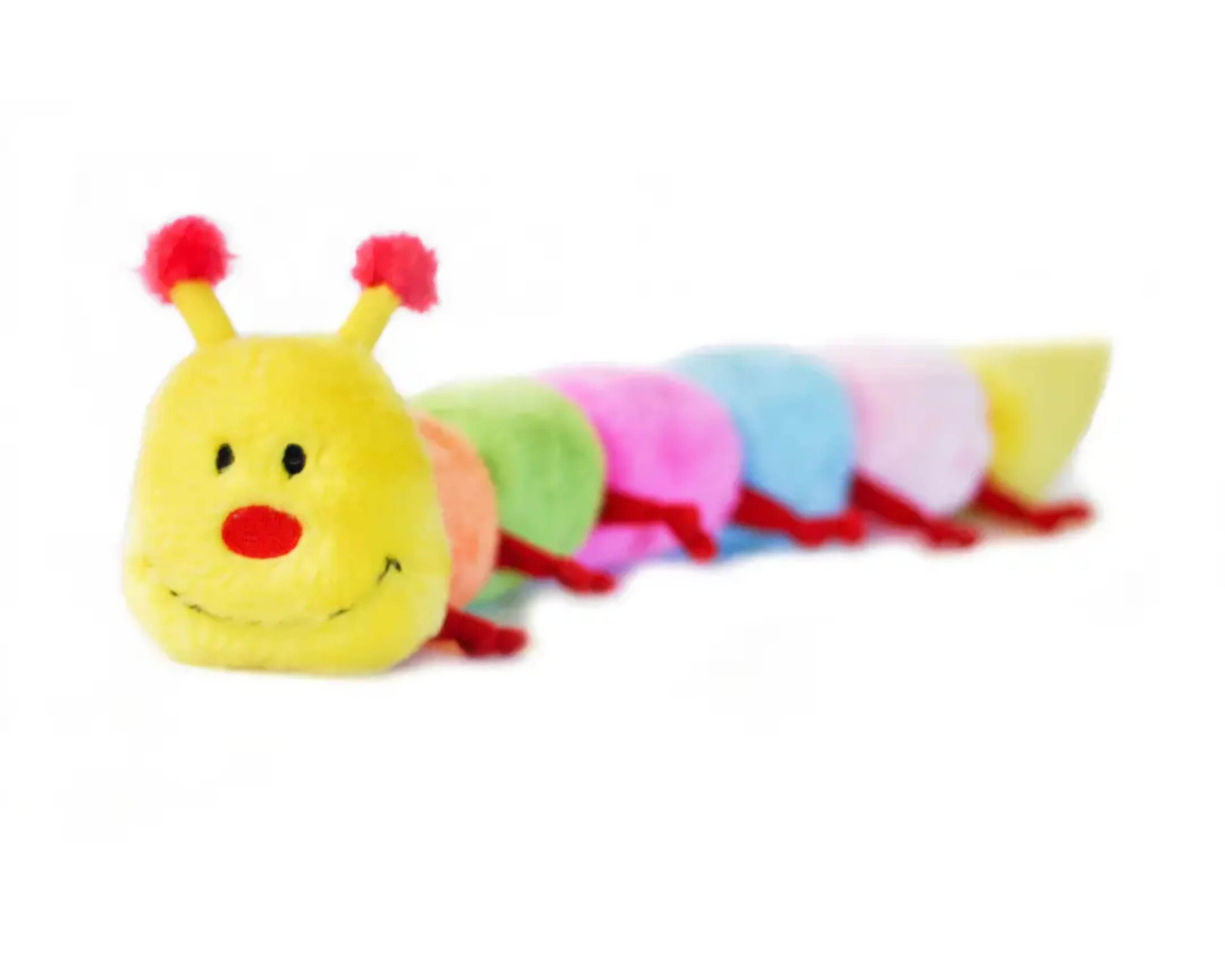 ZippyPaws Caterpillar Dog Toy Large with 7 Squeakers