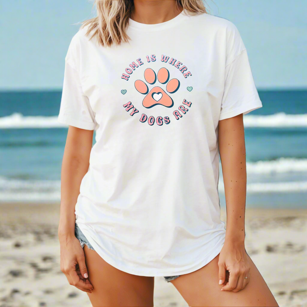 'Home Is Where the Dog Is' T-Shirt for Women