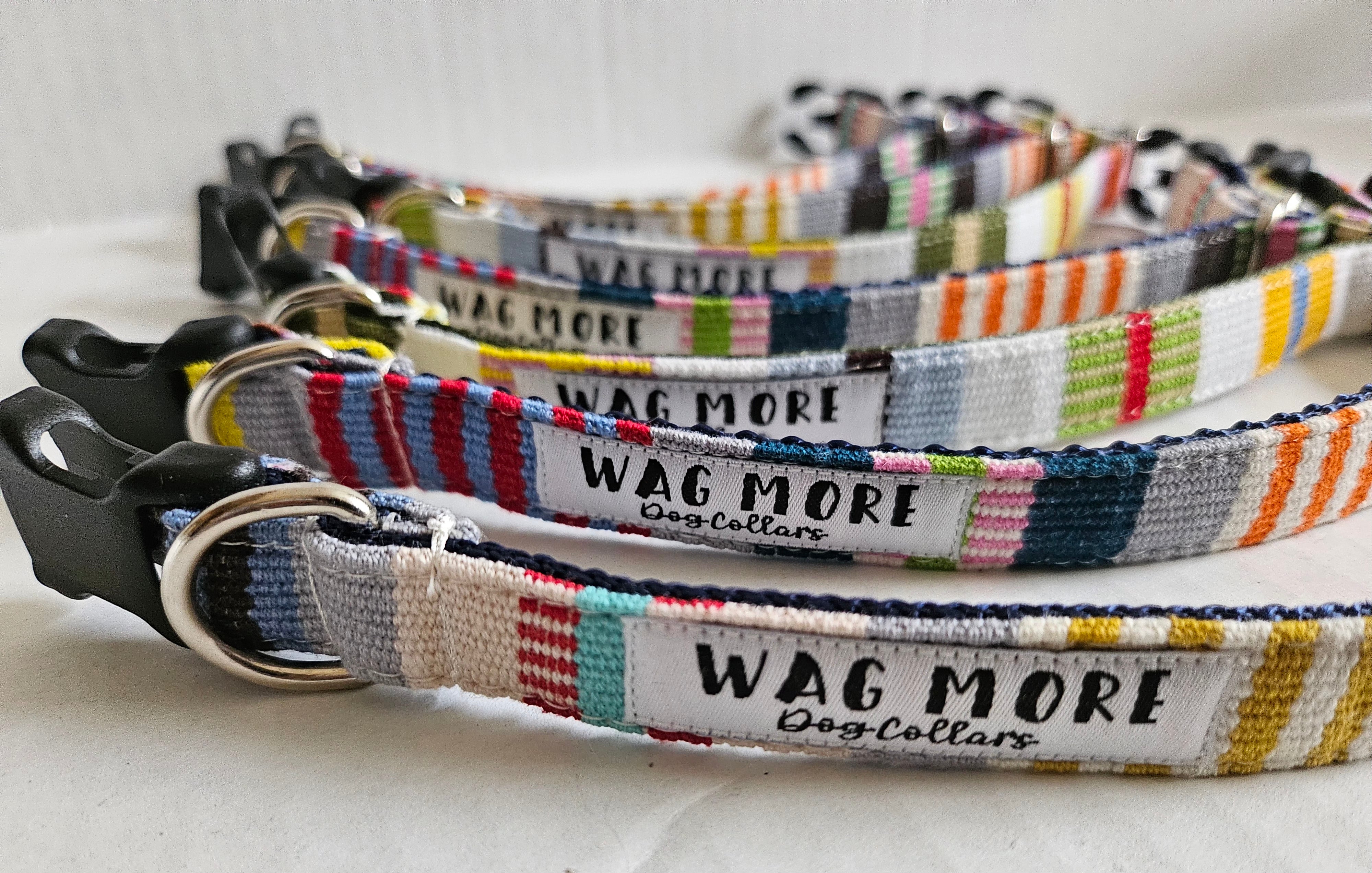 WagMore Green Aztec Dog Collar Small