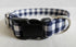 Wag More Gingham Dog Collar Small