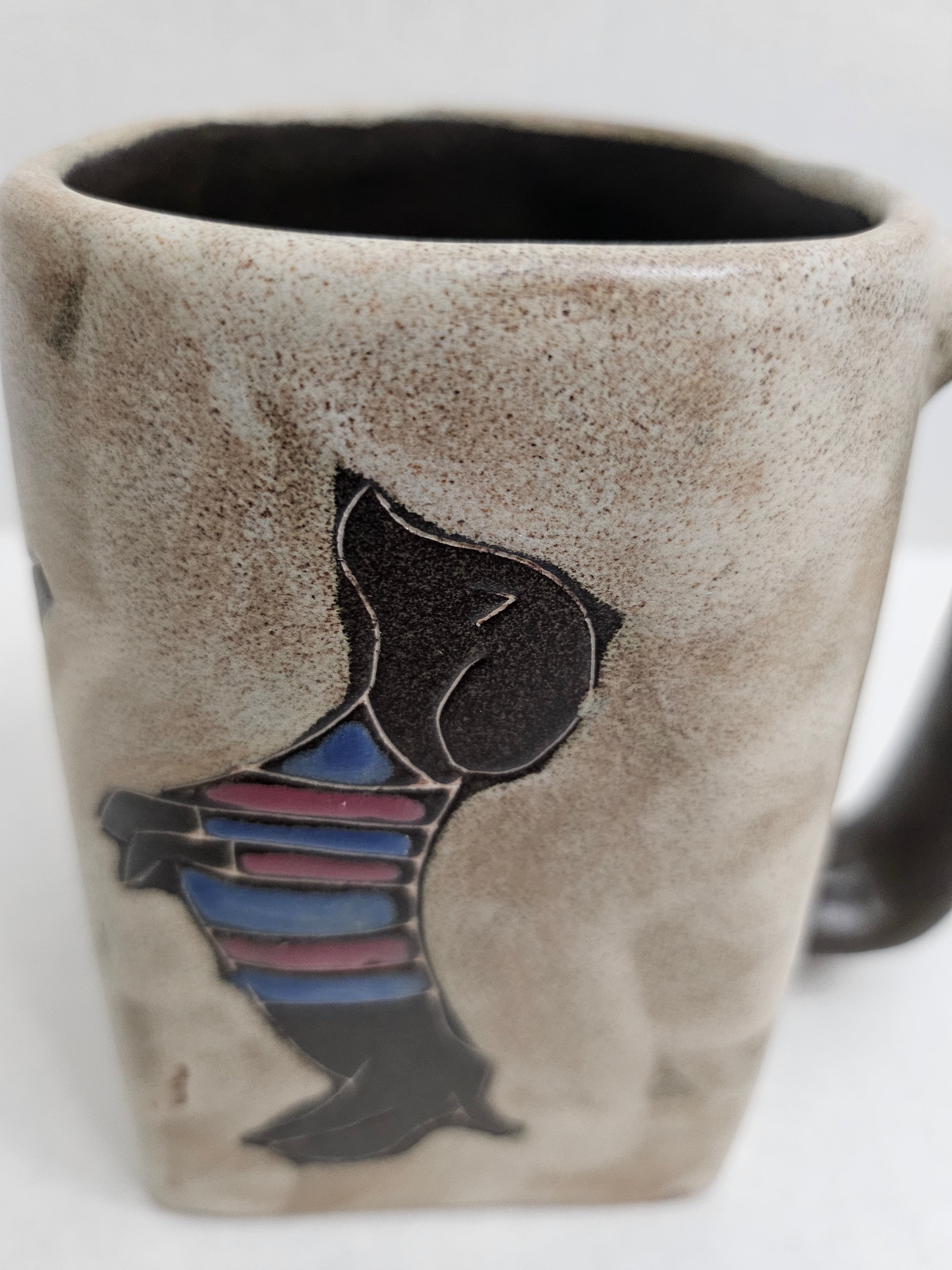 Galleyware Mara Stoneware Square Dog Mug 16oz