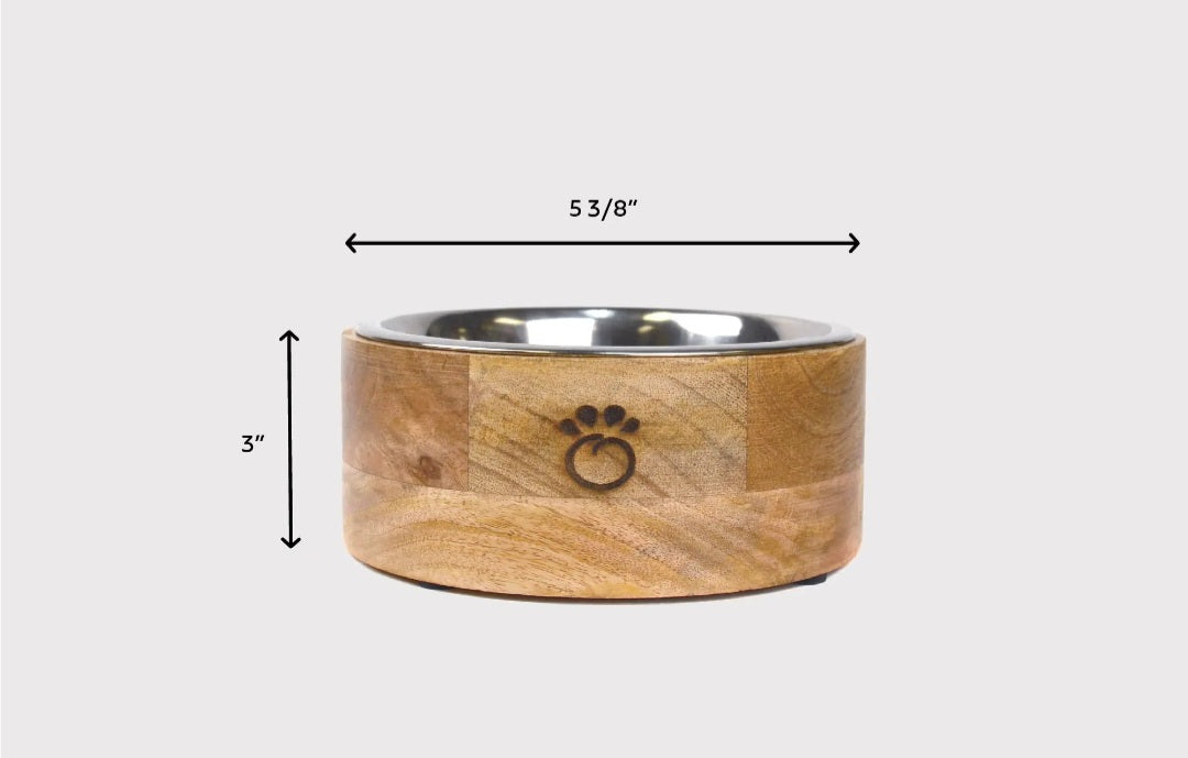 GF Pet Mango Wood Dog Bowl Single