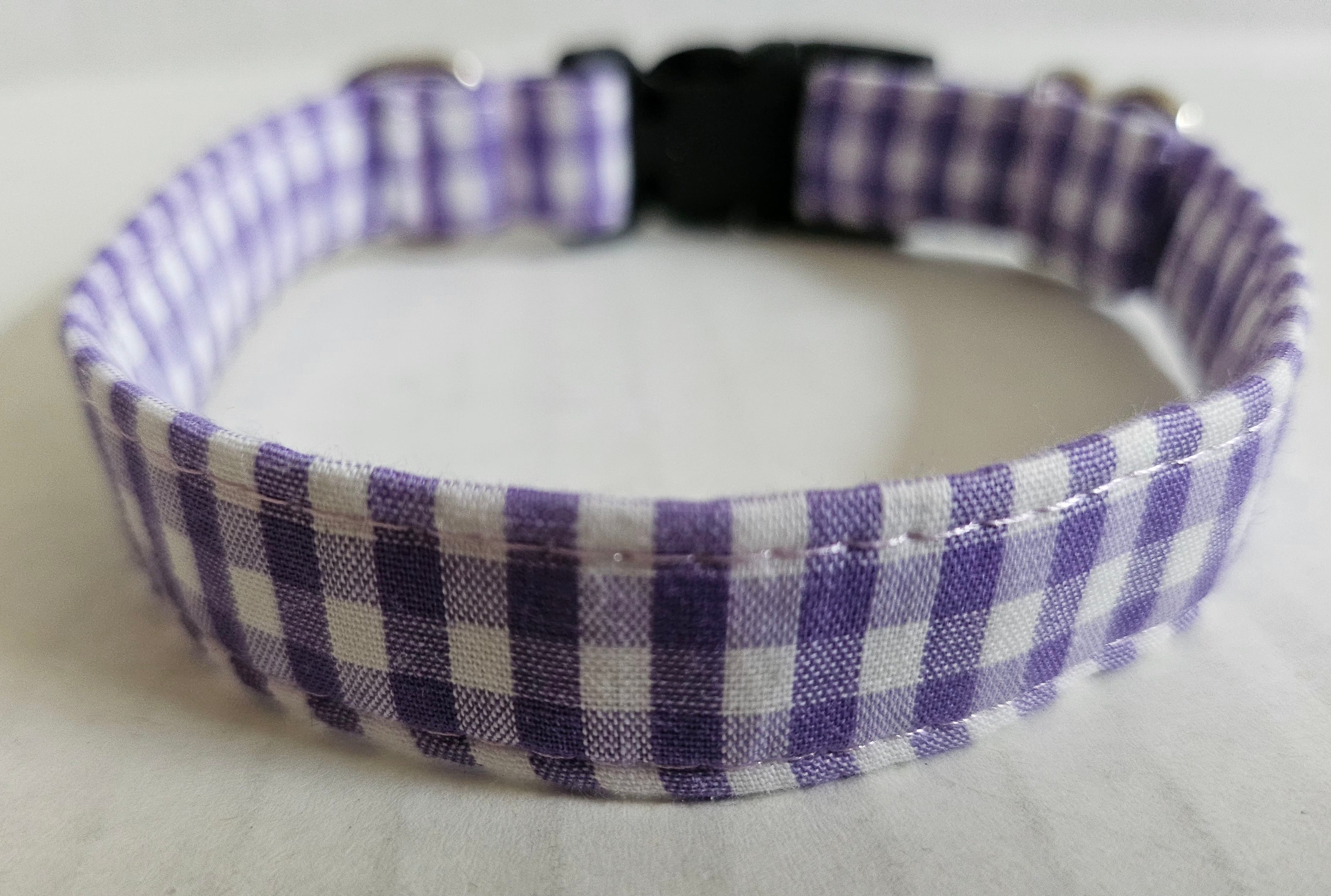 Wag More Gingham Dog Collar Small