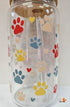 'Life is Better with Dogs' Glass Can with Bamboo Lid & Glass Straw 16 oz
