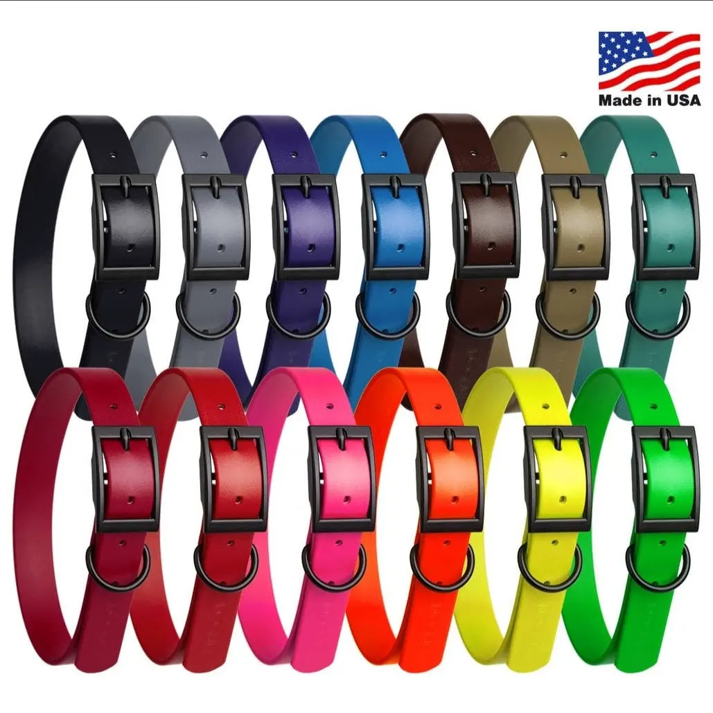 Dogline Biothane Dog Collars/ Small 9"-12"with 1/2" Width