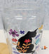 Silhouette Cats Glass Can with Bamboo Lid & Glass Straw 16 oz
