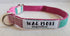 Wag More Pink Aztec Dog Collar Small
