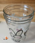 'Peace Love Dogs' Mason Jar Style Glass with Acacia Lid & Boba Style Straw 22 oz