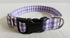 Wag More Gingham Dog Collar Small