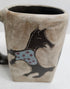 Galleyware Mara Stoneware Square Dog Mug 16oz