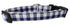 Blue Gingham Dog Collar Small