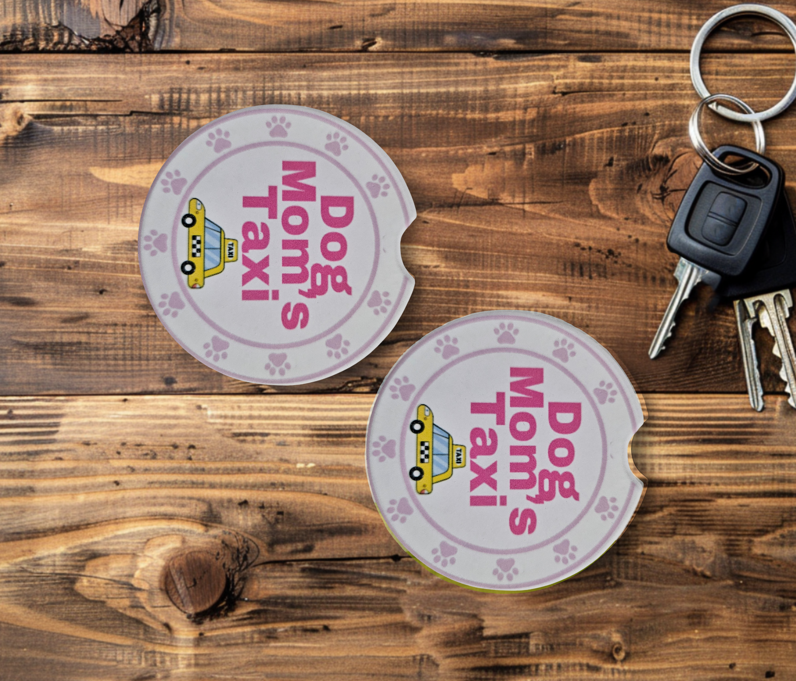 Car Coaster 'Dog Mom's Taxi'