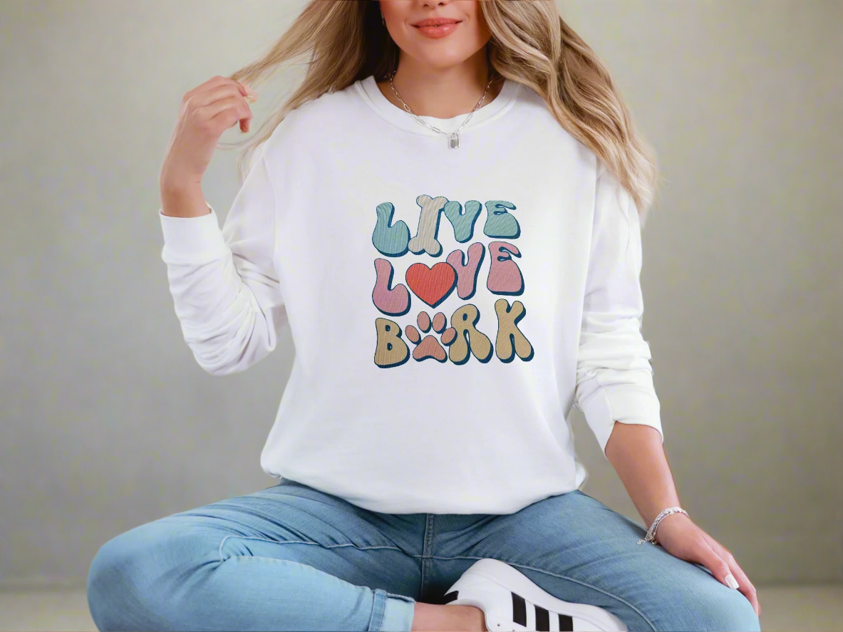 'Live Love Bark' T-Shirt for Women