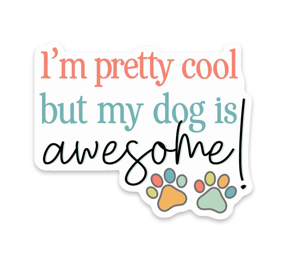 Scenic Route Design Co | Dog Awesome Sticker