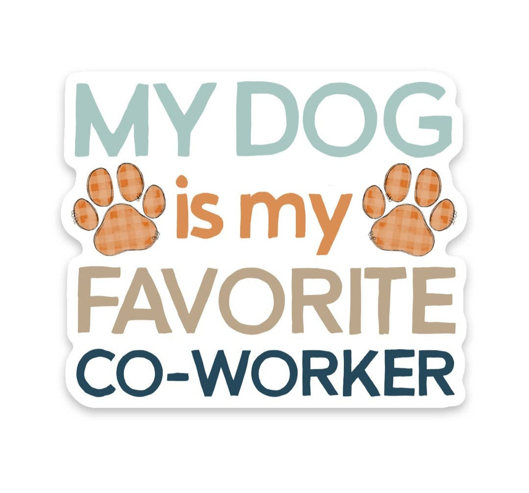 Scenic Route Design Co | Dog Favorite Co-Worker Sticker