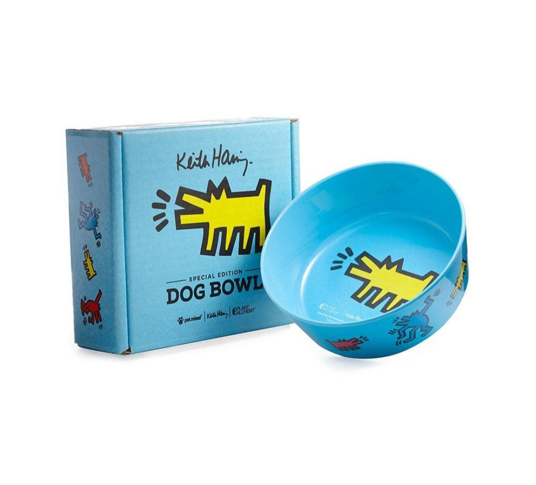 Keith Haring Dog Bowl-Artist Edition/ 3 Cups/ Color Options