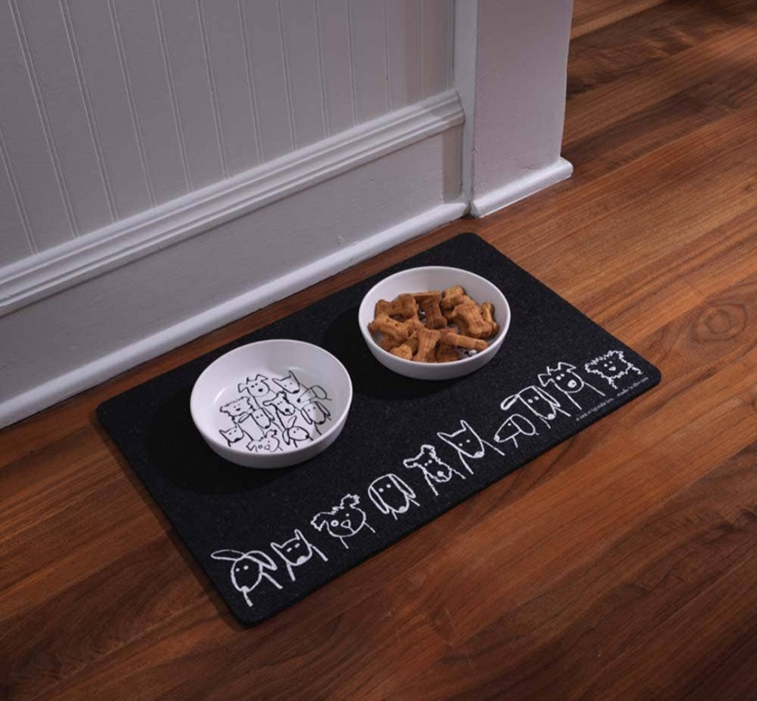 Speckle & Spot Recycled Pet Placemat | Dogs in a Row