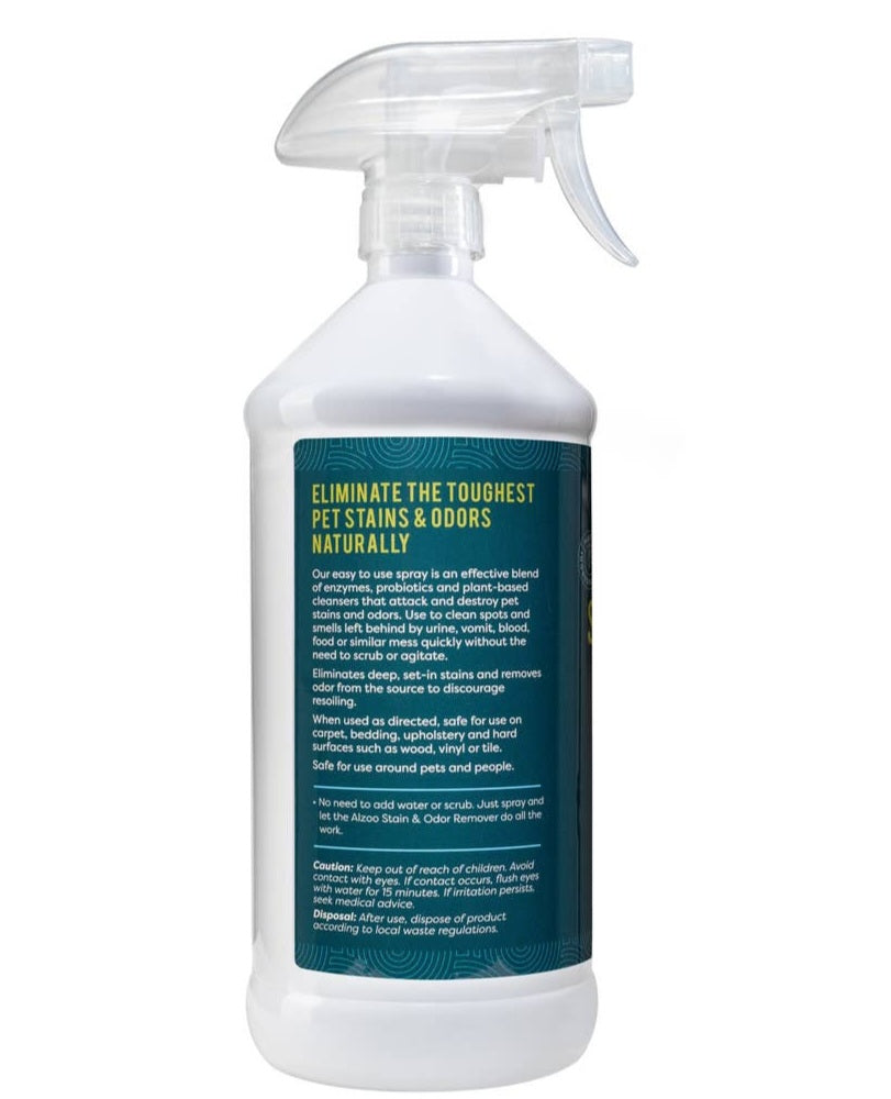 ALZOO Enzyme Stain & Odor Remover 32 oz  Citrus Vanilla