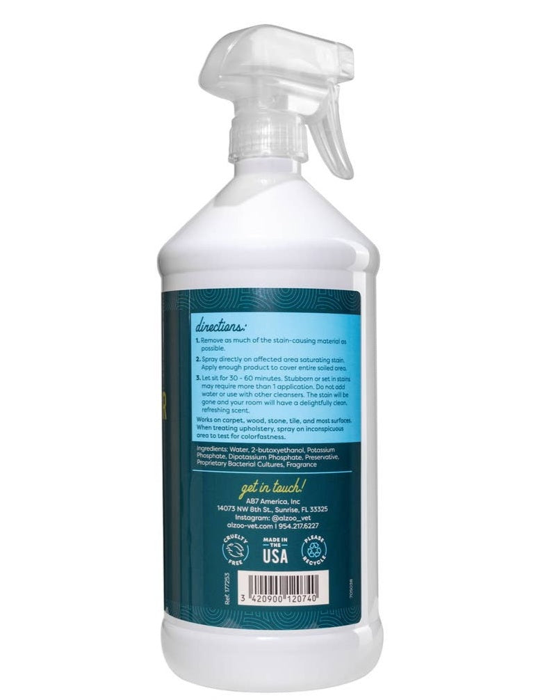 ALZOO Enzyme Stain & Odor Remover 32 oz  Citrus Vanilla