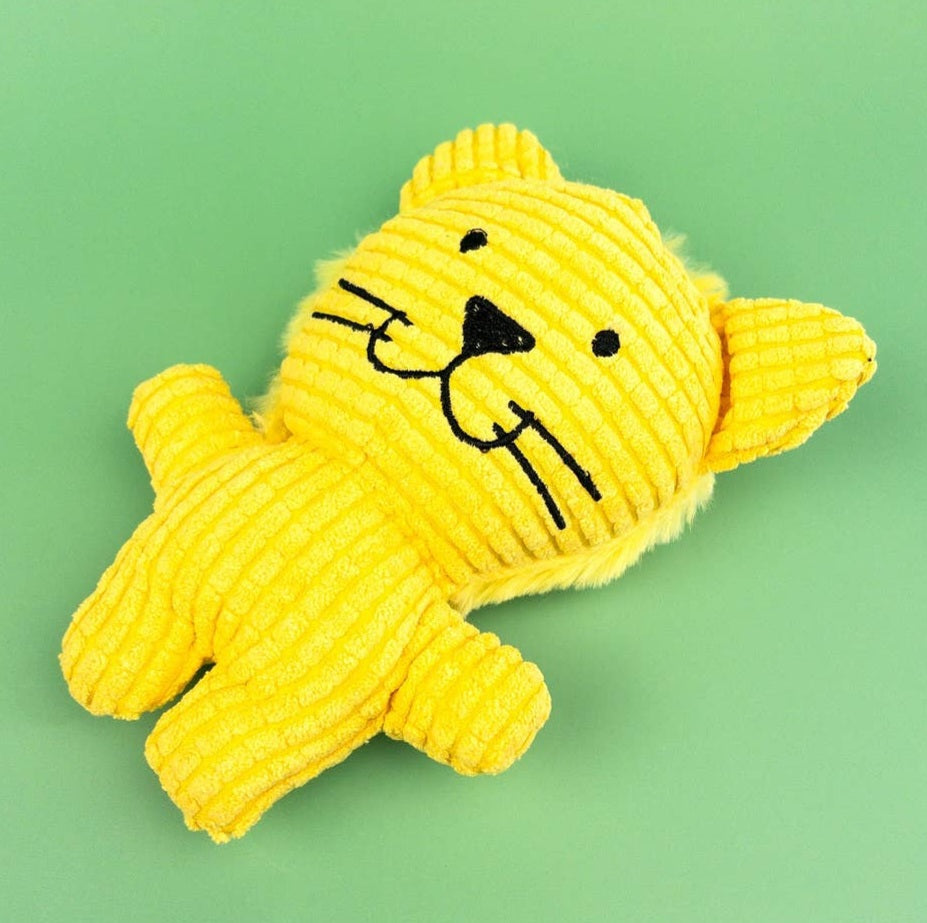 Green Waves Co. Small Plush Dog Toy Lion