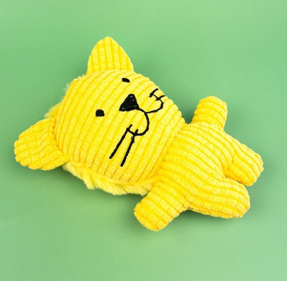 Green Waves Co. Small Plush Dog Toy Lion