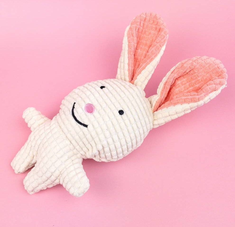 Green Waves Small Plush Dog Toy Bunny