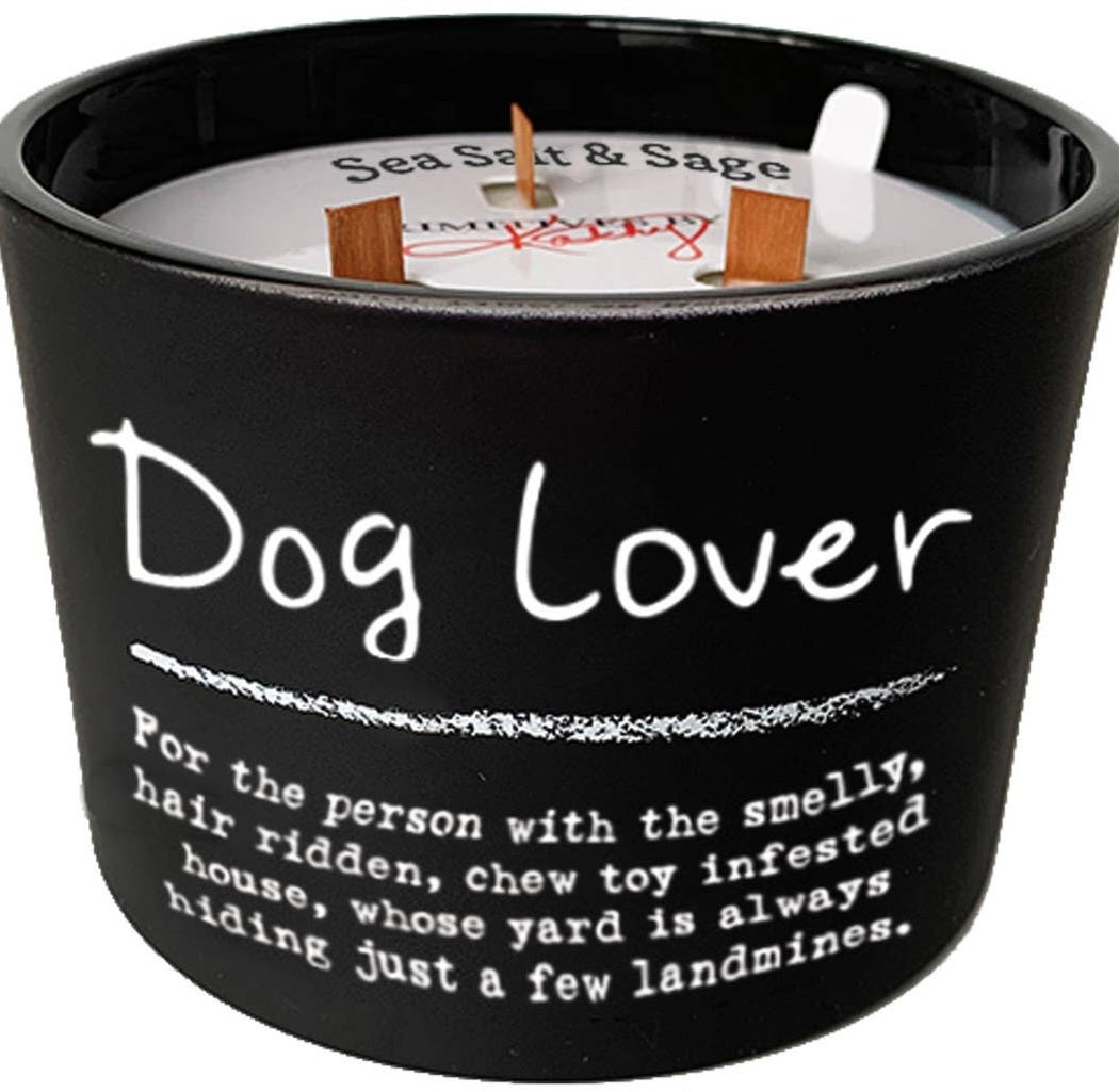 Dog Lover Jar Candle by Primitives by Kathy