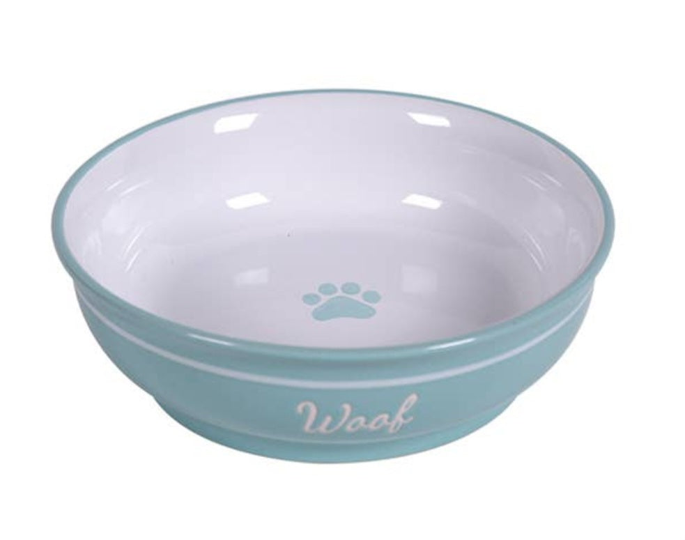 Blue Sky Clayworks Woof Dog Bowl 6"