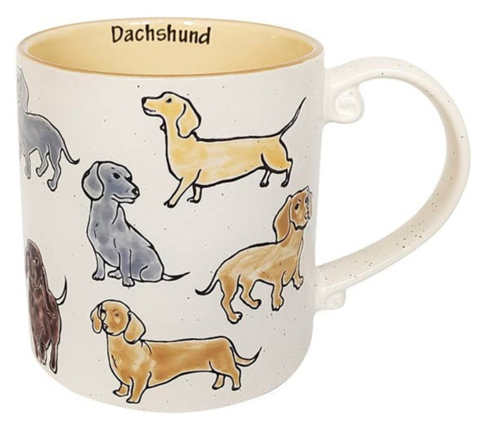 Blue Sky Clayworks Dachshund Cream Mug | 21 oz