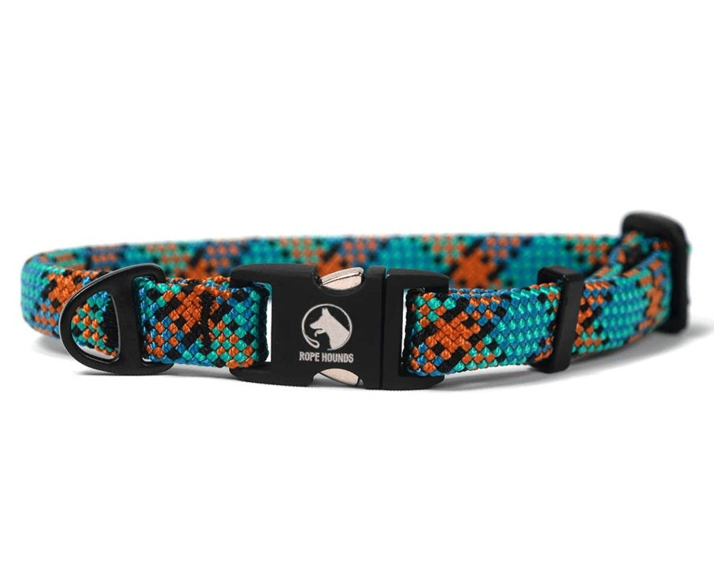 Rope Hounds Narrow Adventure Dog Collar-Options