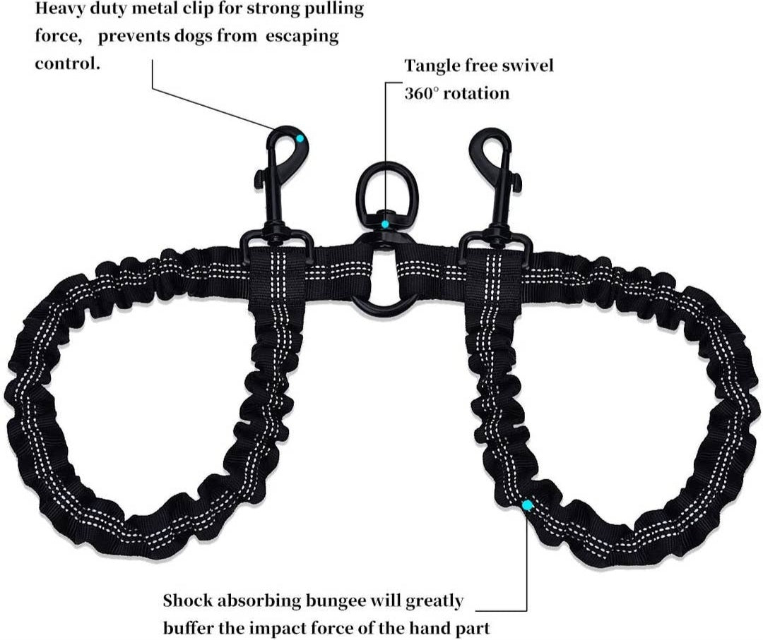 Threaded Pear Dual Bungee Leash Add On