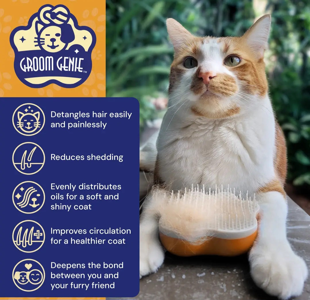 Groom Genie Original Pet Detangling Brush