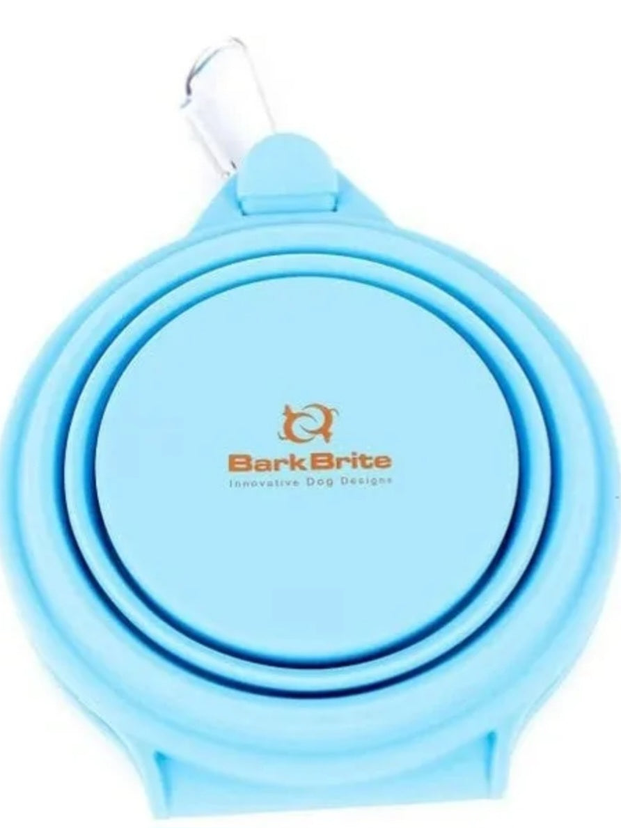 BarkBrite Collapsible Double Dog Bowl