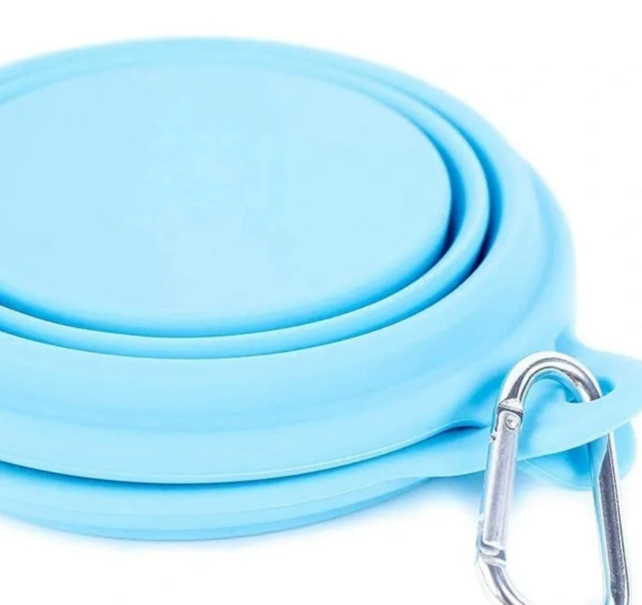 BarkBrite Collapsible Double Dog Bowl