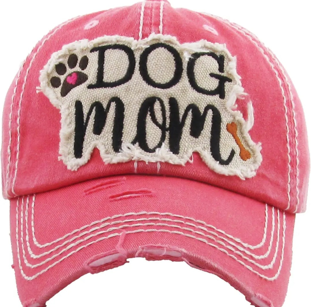 KBETHOS Dog Mama Vintage Ball Cap| Pink