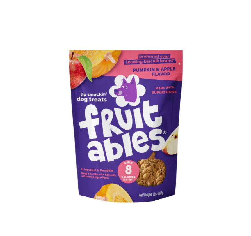 Fruitables Baked Pumpkin and Apple Flavor Dog Treats 7 oz