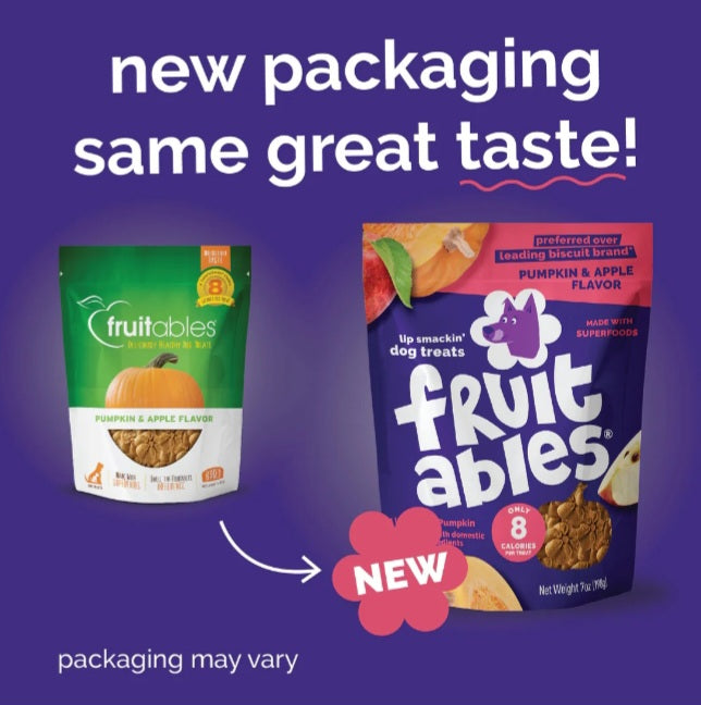 Fruitables Baked Pumpkin and Apple Flavor Dog Treats 7 oz