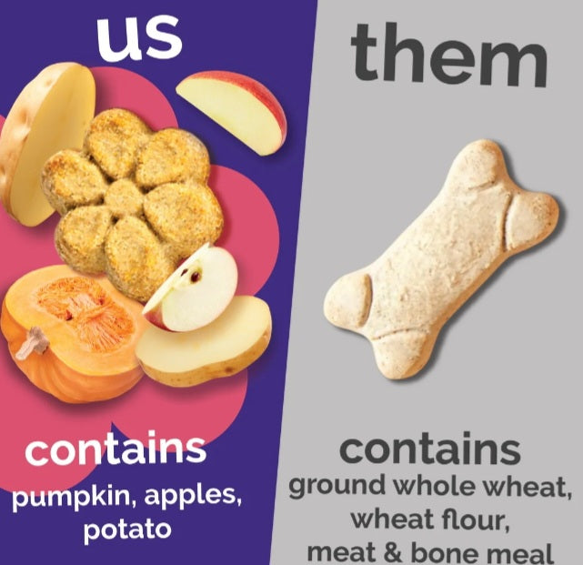 Fruitables Baked Pumpkin and Apple Flavor Dog Treats 7 oz