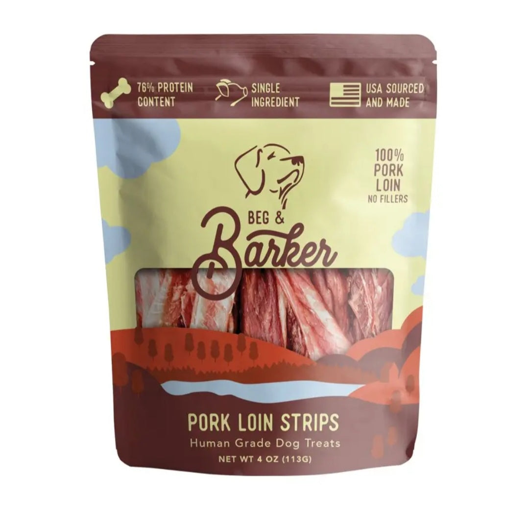 Beg and Barker Pork Loin Strips 4oz