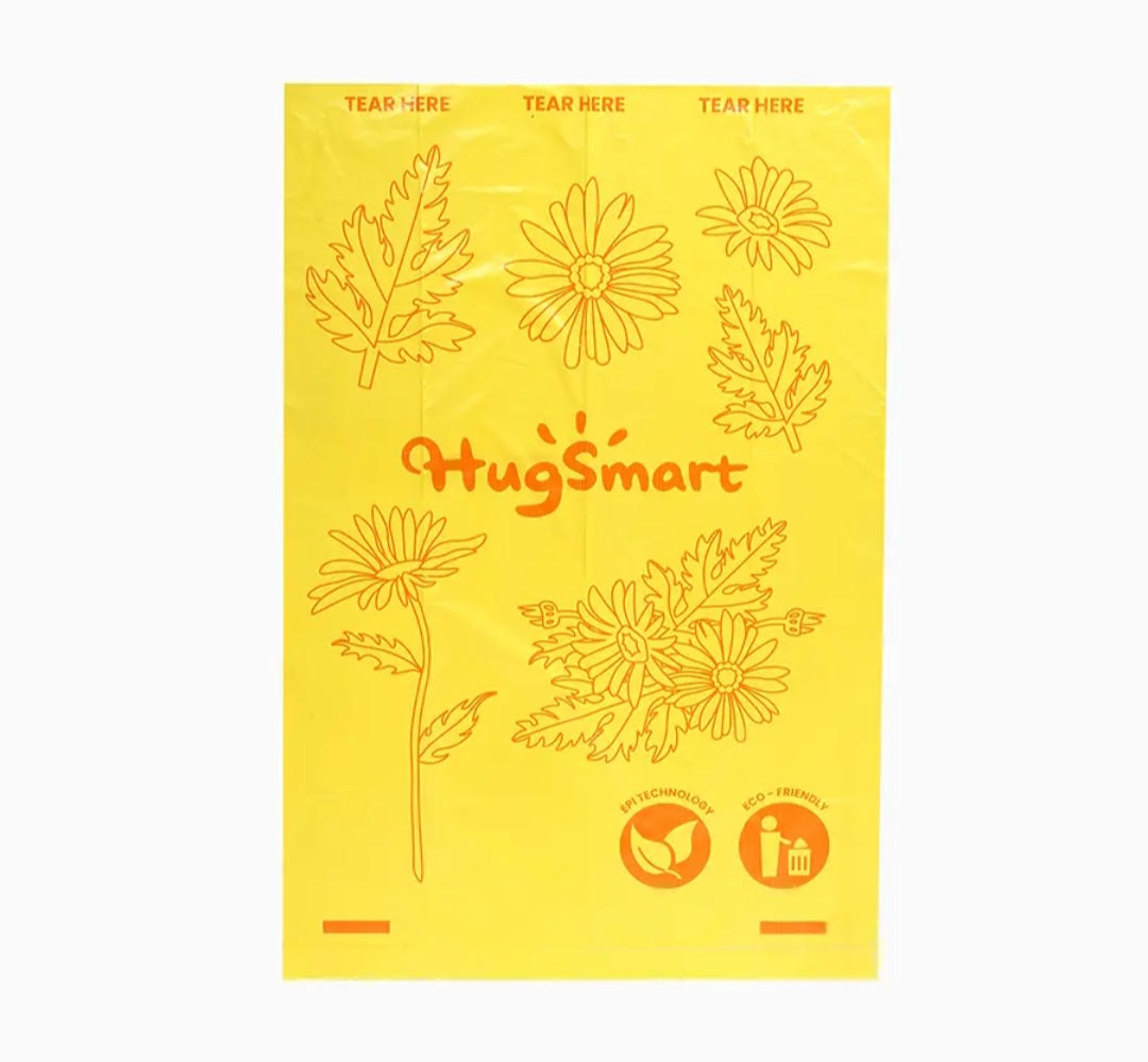 HugSmart Poop bags 16 Pack 240 ct. Daisy