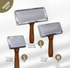 Tauro Pro Line Beechwood Slicker Pet Brush with Stainless Steel Bristles -3 Sizes