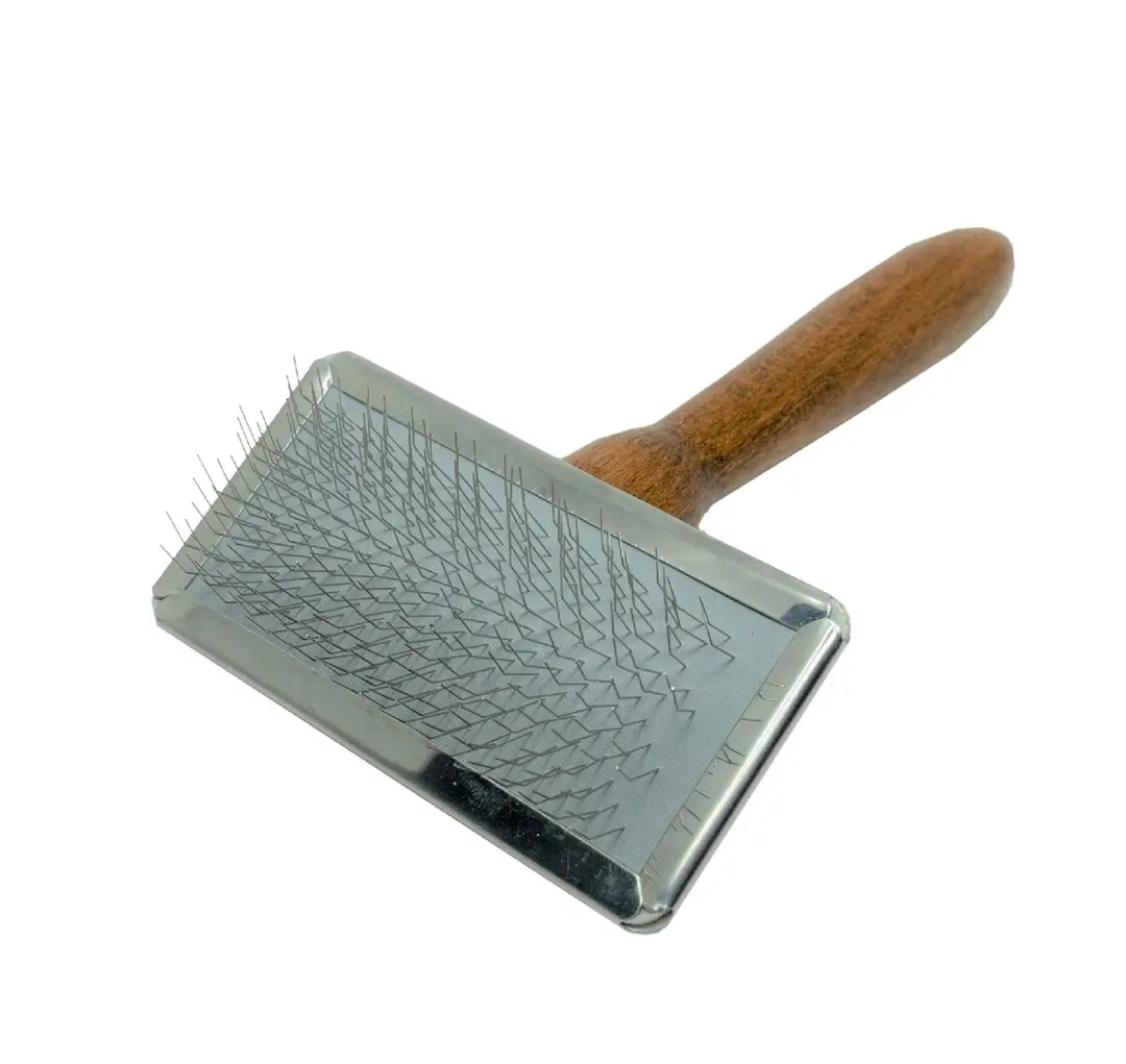 Tauro Pro Line Beechwood Slicker Pet Brush with Stainless Steel Bristles -3 Sizes