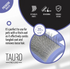 Tauro Plastic Detangling Pet Brush with Curved Steel Pins, .08"