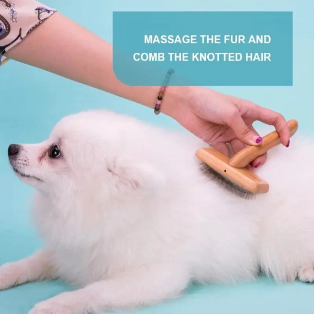 Truelove Pet Slicker Brush with Bamboo Handle