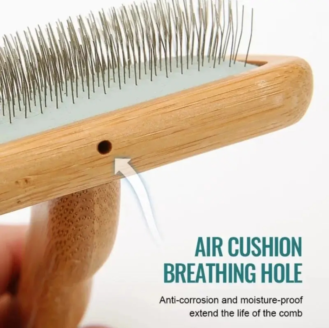 Truelove Pet Slicker Brush with Bamboo Handle