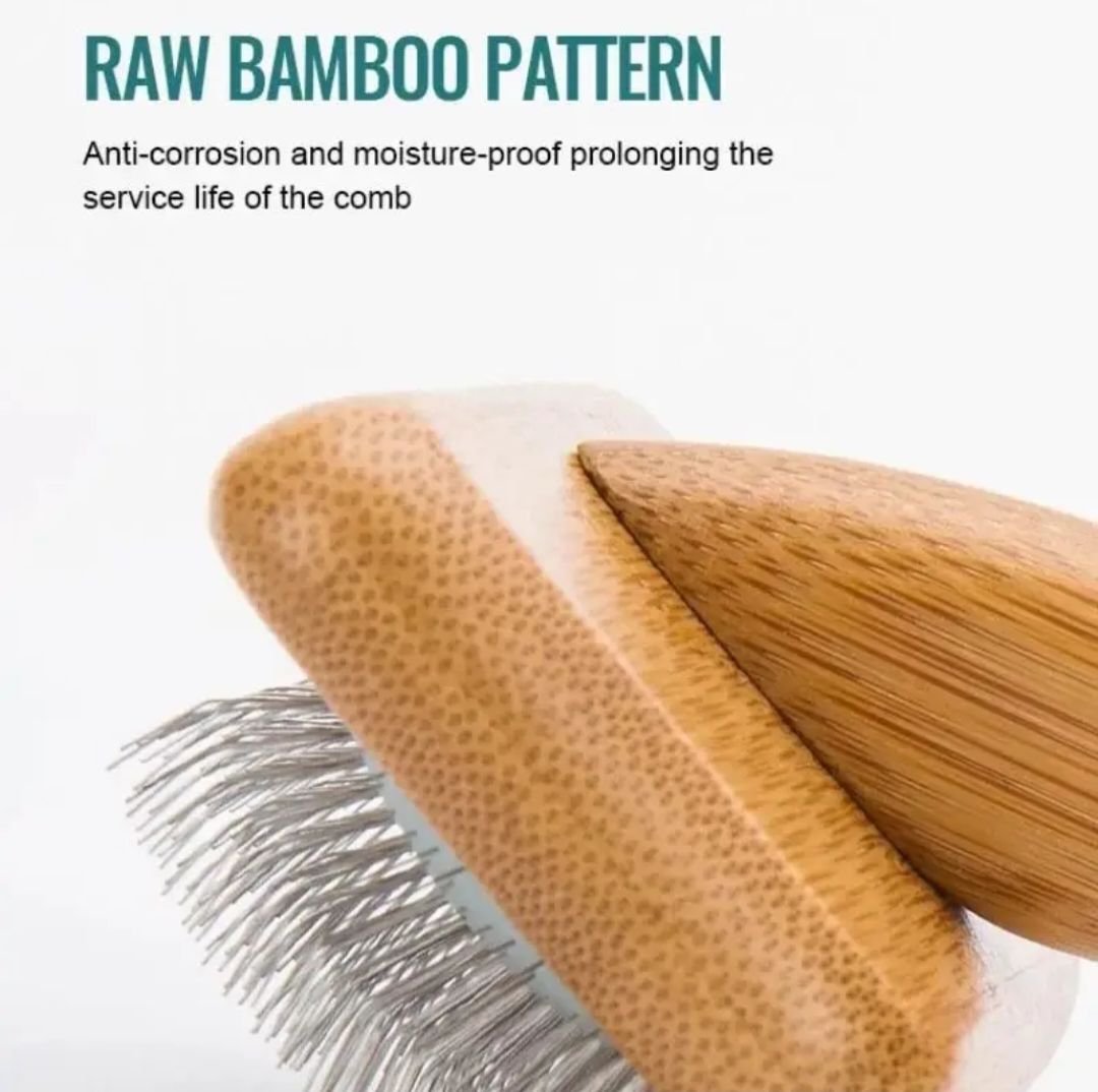 Truelove Pet Slicker Brush with Bamboo Handle